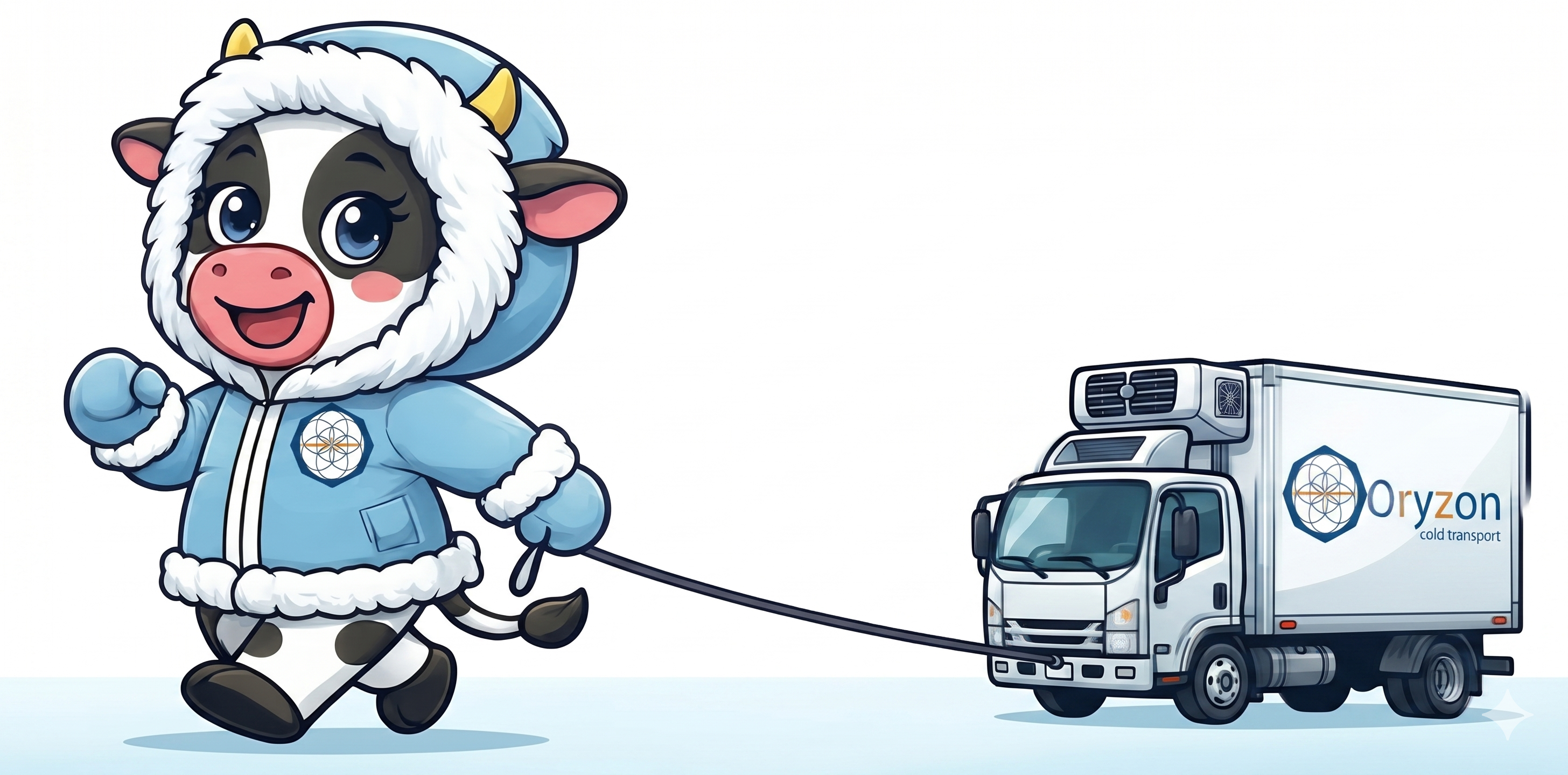 Chilly, the official mascot of Oryzon Cold Transport